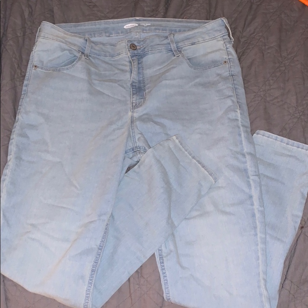 High Waist Light Wash Skinny Jean